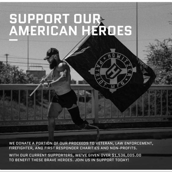 Howitzer Style Men's Hoodie We Honor Pullover Heavyweight Military Grunt MFG - Picture 6 of 6